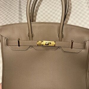 Taupe Tan Handbag Tote